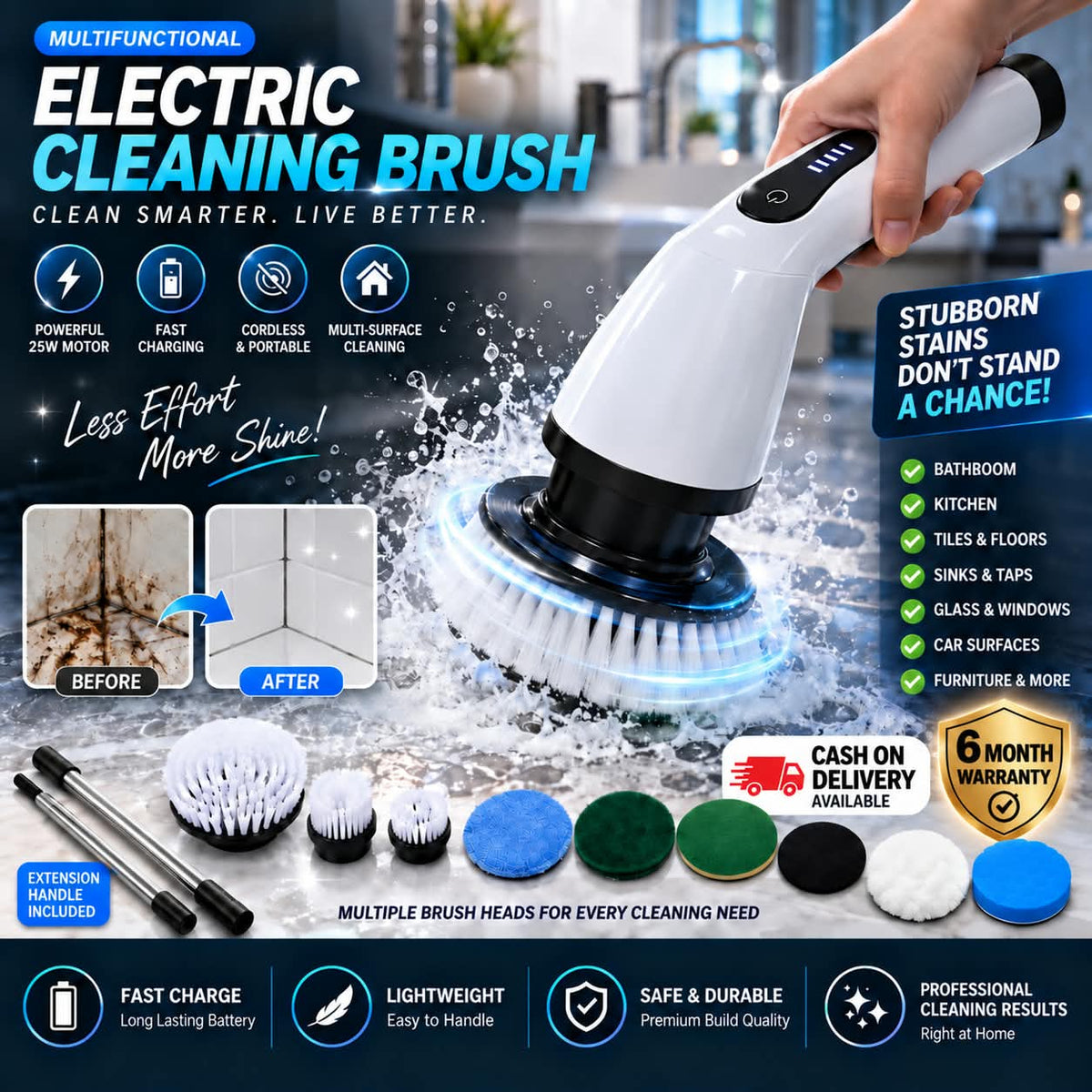 Spin Scrubber - Cordless Electric Cleaning Brush